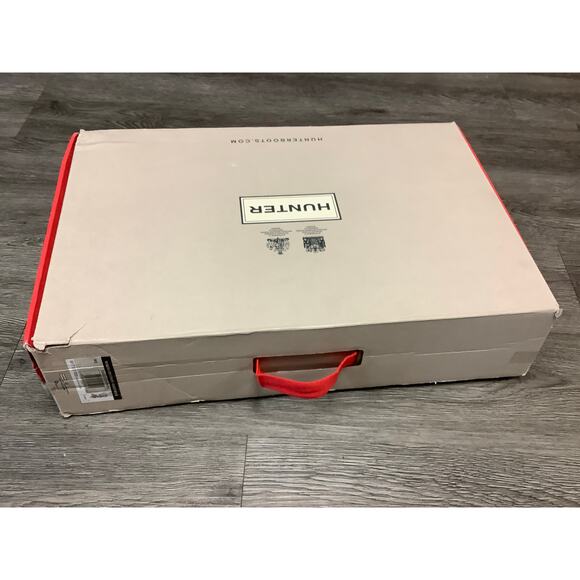 HUNTER Women's 5 Red Original Back Adjustable Matte Rain Boots Pull On LM1-10 - Picture 10 of 11